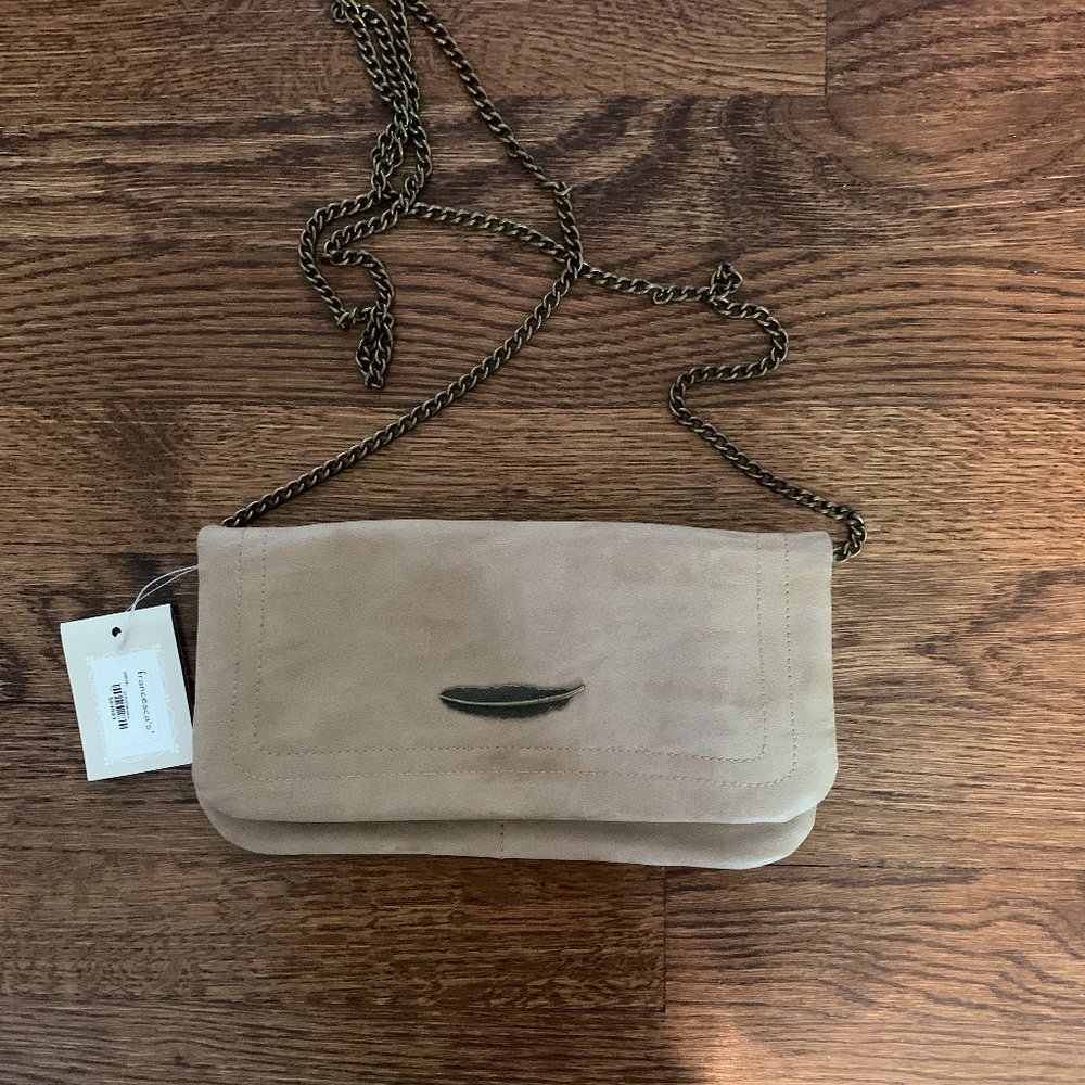 Francesca's Suede Cross Body Purse